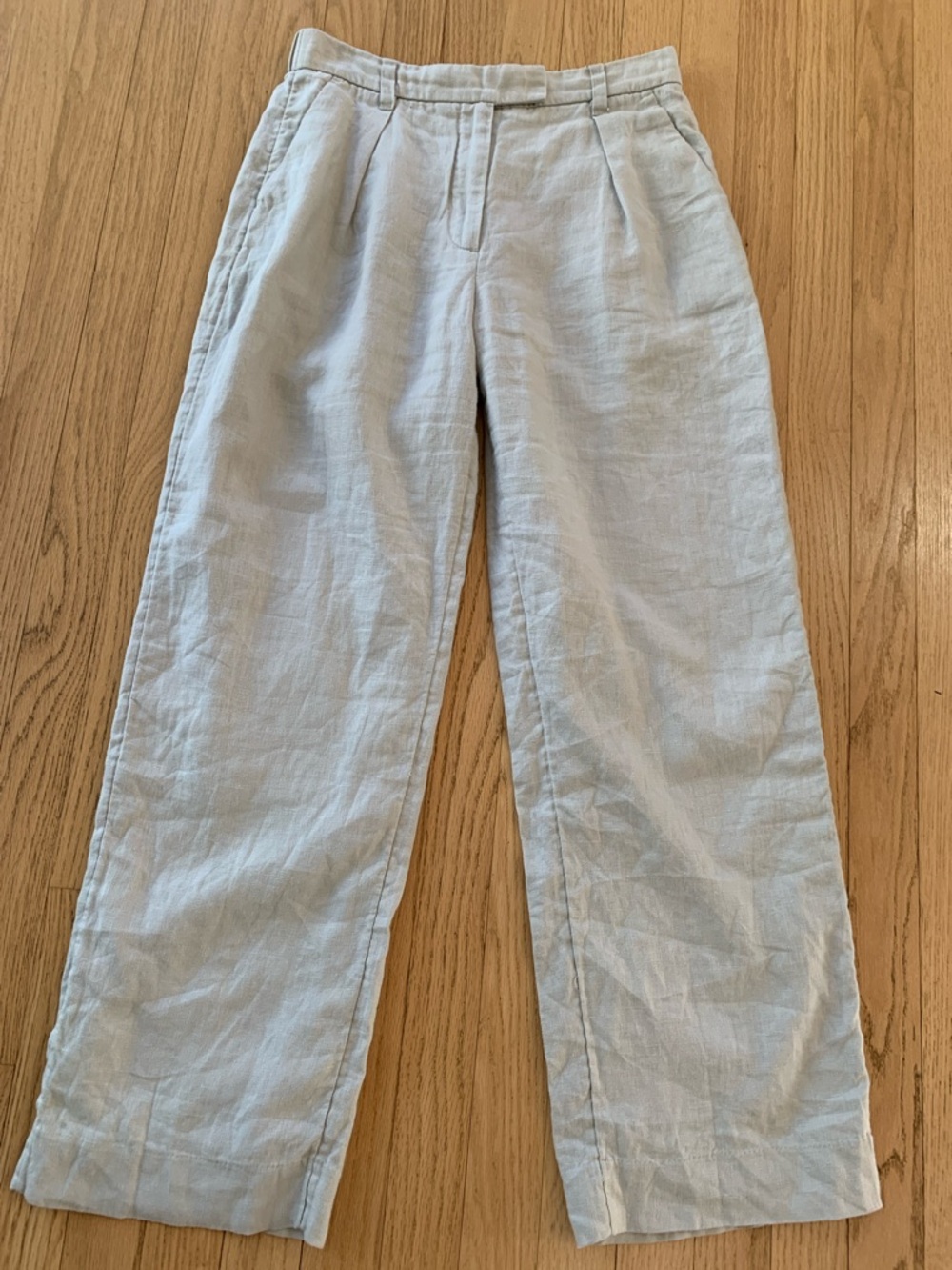 Abercrombie & Fitch Light Linen Wide-Leg Trousers